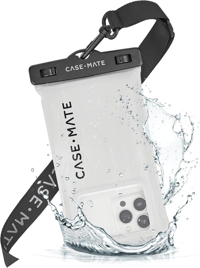 Casemate حقيبة هاتف مقاومة للماء IP68 - حقيبة هاتف عائمة مقاومة للماء مع حزام كتف - أساسيات السفر على الشاطئ والسفينة السياحية - متوافقة مع جميع الأجهزة - صديقة للشاشة اللمسية - دولارات الرمل - Image 1